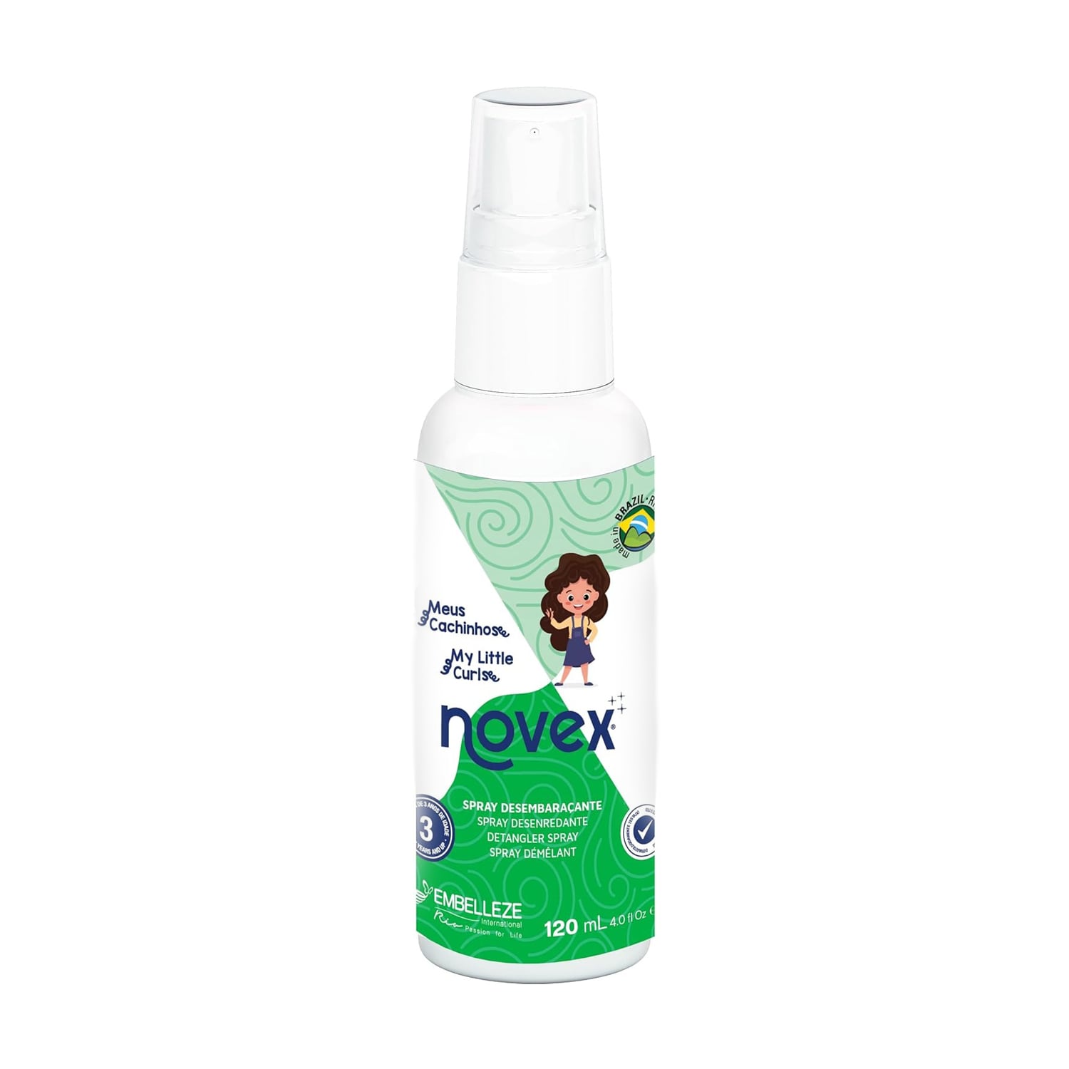 Дитячий спрей для розплутування волосся Novex My Little Curls Detangler Spray, 120 мл